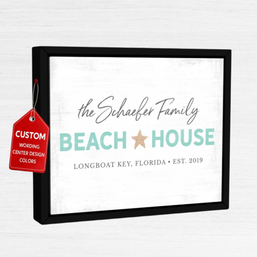 Custom Beach House Sign